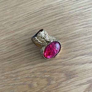 YSL Arty Ring Red Size 7 Used